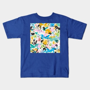 Pastel Jungle Abstraction Kids T-Shirt